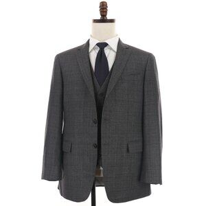 Todd Snyder 3 Piece Suit 38R Gray Blue Plaid Mayfair Fit Pants 33 X 31 USA
